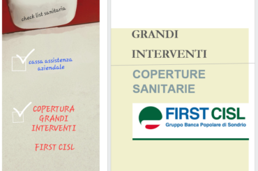 Grandi interventi chirurgici, Banca Popolare di Sondrio, copertura sanitaria First Cisl