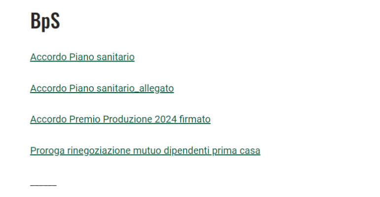 Premio variabile di risultato 2024 e piano sanitario, online i verbali d’intesa sindacale