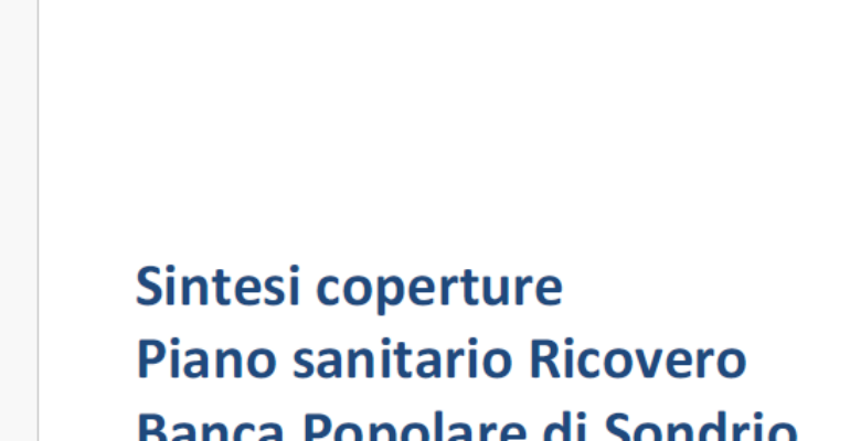 Piano Sanitario Ricovero Unisalute Dipendenti Bps, scadenza per l’estensione al nucleo famigliare