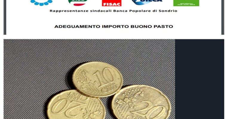 Aumento buoni pasto, Flematti (First Cisl), un passo avanti nella contrattazione collettiva