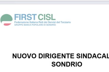 Guido Brambilla, nuovo dirigente sindacale First Cisl Pop Sondrio