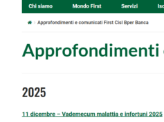Approfondimenti utili sul sito di First Cisl Bper Banca