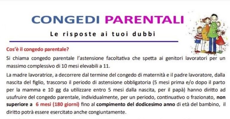 8 marzo, First Cisl di Puglia presenta parit@news sui congedi parentali