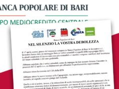 Popolare Bari, dopo lo sciopero nessuna risposta, i problemi permangono, la mobilitazione continua