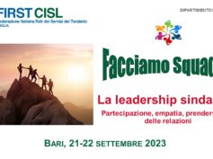 Facciamo squadra, percorso formativo per i coordinatori di zona First Cisl di Puglia