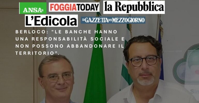 La stampa pugliese rilancia la denuncia Cisl e First Cisl sulla desertificazione bancaria