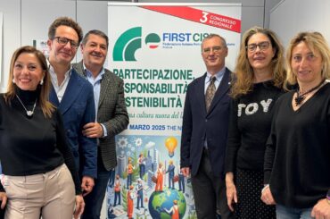 First Cisl Bari, confermato Enrico Ria Coordinatore responsabile, con lui Giurano, Masiello, Salvatori, Sciusco
