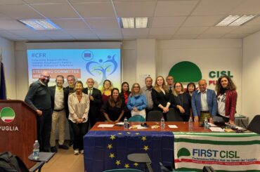 Berloco: la responsabilità familiare d’impresa, un nuovo orizzonte per il benessere di lavoratrici, lavoratori e famiglie. A Bari il meeting europeo