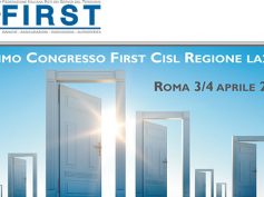 Il primo Congresso FIRST CISL Lazio, il 3 e 4 aprile a Roma – I documenti
