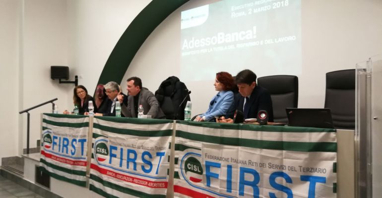 ADESSOBANCA! fa tappa alla First Cisl del Lazio