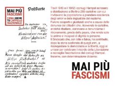 25 aprile 2018: Mai più fascismi