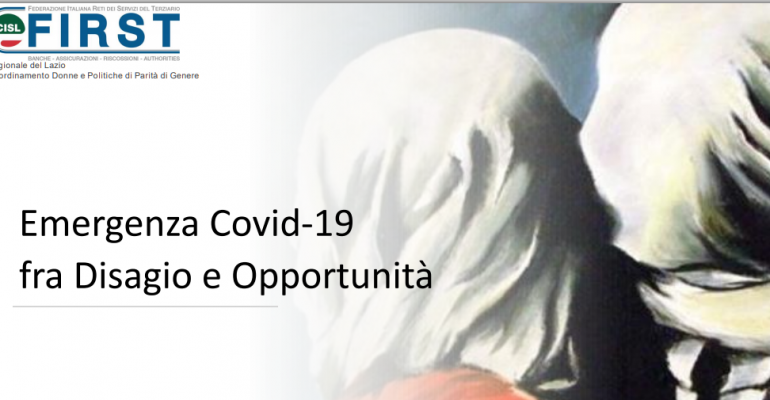 Tavola rotonda (First Cisl Lazio): Emergenza Covid-19 fra disagio ed opportunità