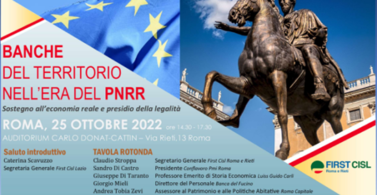 Banche del territorio nell’era del PNRR – il convegno del 25 ottobre 2022