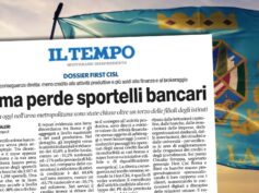 Il Tempo, Roma perde sportelli bancari. First Cisl, è ora di istituire un osservatorio del credito