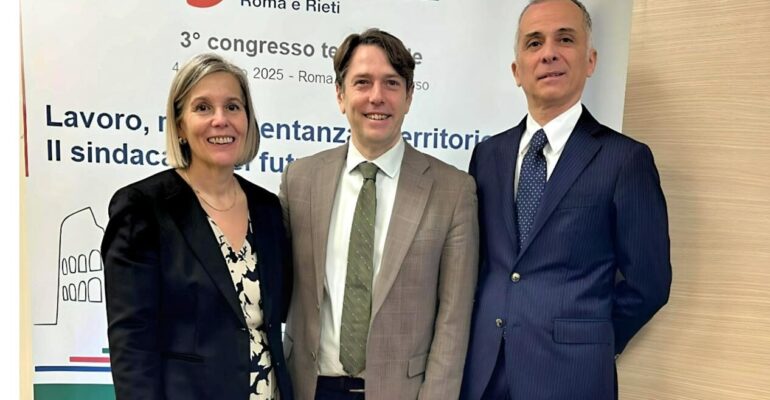 Congresso First Cisl Roma e Rieti: Claudio Stroppa confermato segretario generale