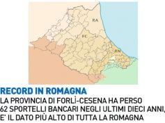 E’ “strage” di sportelli bancari in Romagna