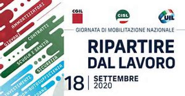 GIORNATA DI MOBILITAZIONE NAZIONALE – CGIL CISL UIL – Bologna, 18 settembre