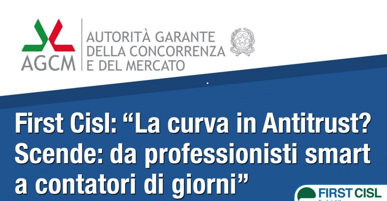 Agcm, lavoro agile e tutela salute dei lavoratori, First Cisl scrive a Rustichelli
