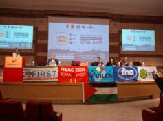 Assemblea della piazza di Roma per la presentazione della piattaforma per il rinnovo del CCNL ANIA