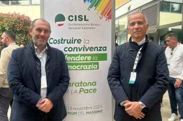 First Cisl Roma e Rieti alla giornata conclusiva della MARATONA per la PACE