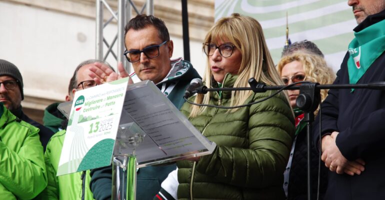 First Cisl Roma e Rieti in piazza: “Migliorare la manovra, costruire un Patto”