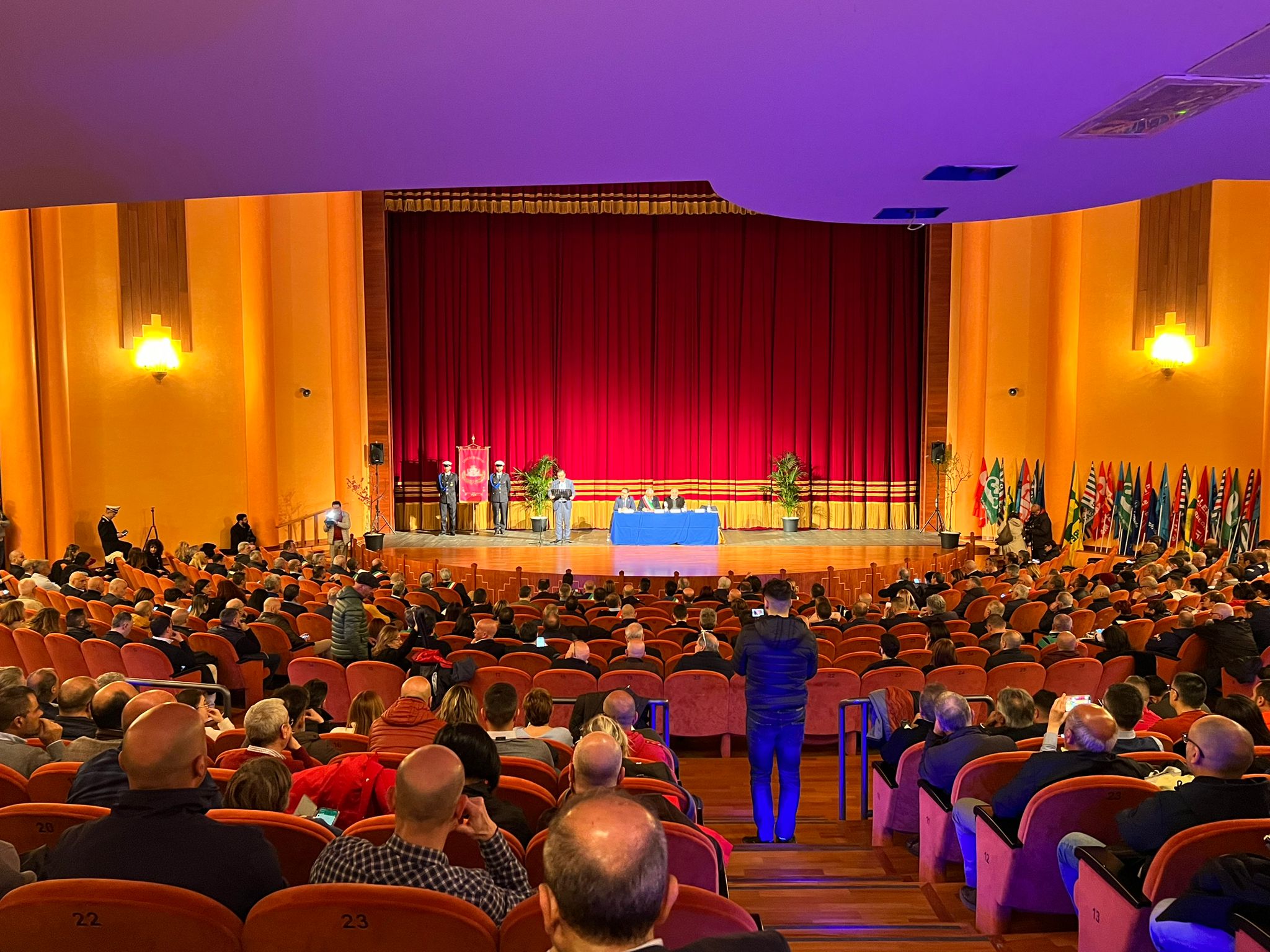 intervento del segretario della Cisl di Sassari, Pierluigi Ledda