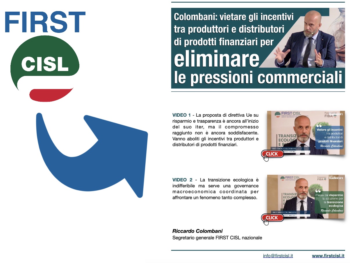 La locandina First Cisl