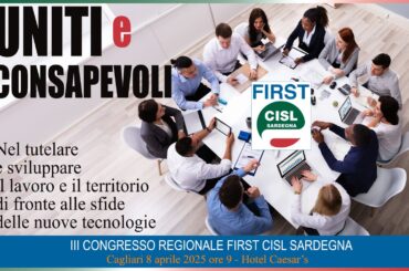 “Uniti e consapevoli”, la nuova locandina per il congresso 2025 First Cisl Sardegna