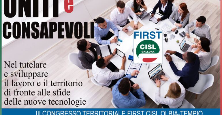 Daniele Pala eletto segretario generale First Cisl Territorio di Olbia Tempio