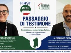 First Cisl Sardegna alla Scuola sindacale nazionale: Demurtas conclude il percorso, Zuddas raccoglie il testimone