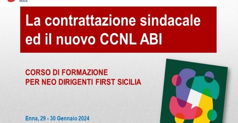Al via le assemblee sul contratto nazionale dei bancari, First Cisl Sicilia forma i nuovi dirigenti