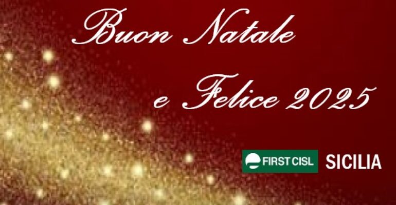 First Cisl Sicilia augura buone feste