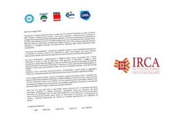 First Cisl su Irca, è il momento di accelerare per recuperare il tempo perduto