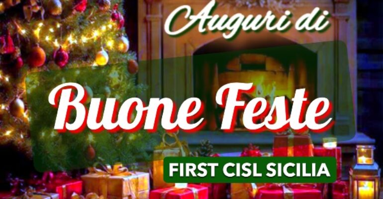 First Cisl Sicilia augura buone feste