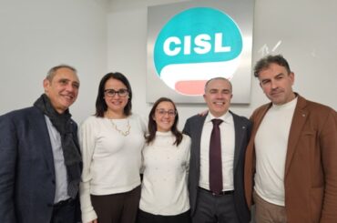 Calogero Savitteri eletto nuovo Segretario generale First Cisl AG CL EN. Con lui Rosalia Faraci e Massimiliano Caravello