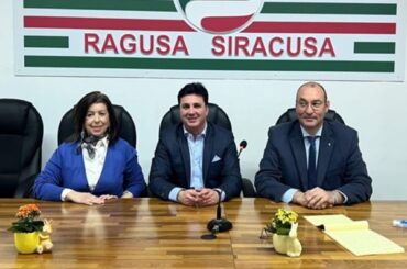 Giuseppe Branca eletto nuovo Segretario generale First Cisl Ragusa Siracusa. Con lui Valeria Ingallina e Alessandro Bucchieri