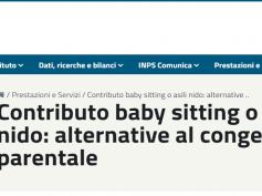 Il decreto Cura Italia e la possibilità di fruizione di un bonus per i servizi di baby-sitting