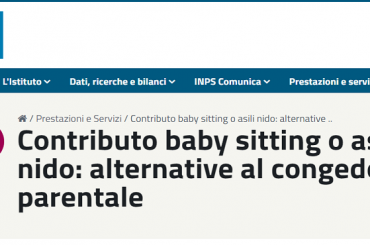Il decreto Cura Italia e la possibilità di fruizione di un bonus per i servizi di baby-sitting