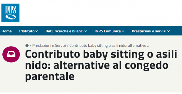 Il decreto Cura Italia e la possibilità di fruizione di un bonus per i servizi di baby-sitting