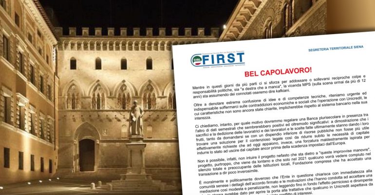 Mps, bel capolavoro!