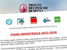 Mps, il comunicato unitario sul piano industriale 2022 – 2026