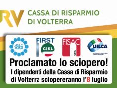 CR Volterra Comunicato Stampa delle Rappresentanze Sindacali Aziendali FIRST CISL- FISAC CGIL – FABI – UILCA