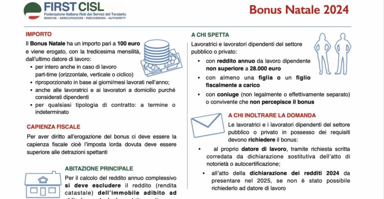 Bonus Natale 2024