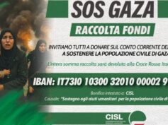 Gaza, parte la sottoscrizione della Cisl con la Croce Rossa. Fumarola: servono corridoi umanitari sicuri per garantire l’arrivo degli aiuti