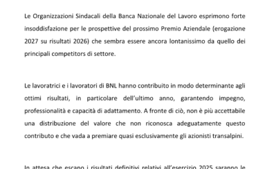 Bnl investe poco sul personale perché premia gli azionisti francesi