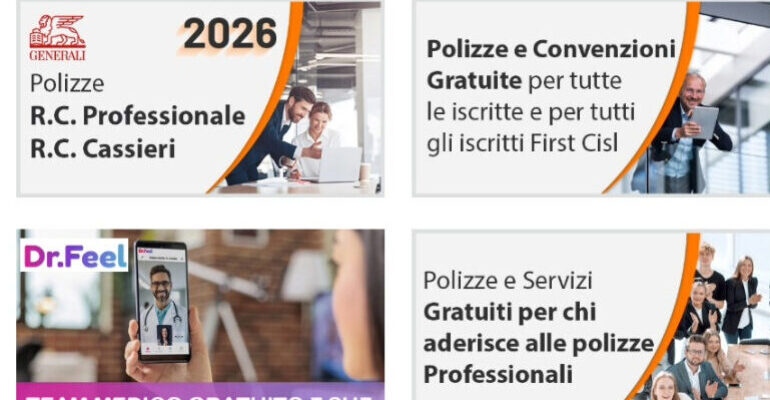 Aletheia, polizze e convenzioni 2026 riservate alle iscritte e agli iscritti First Cisl