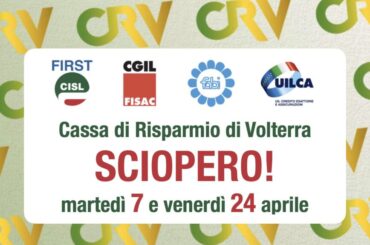 CR Volterra, sciopero martedì 7 e venerdì 24 aprile