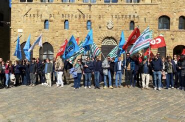 Cassa di Risparmio di Volterra, altissima adesione allo sciopero dei lavoratori per il rinnovo del contratto integrativo
