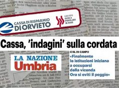 Cassa Risparmio Orvieto e PopBari, First Cisl Umbria in campo per evitare il peggio
