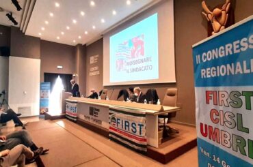 Celebrato il Congresso di First Cisl Umbria, Francesco Marini rieletto all’unanimità